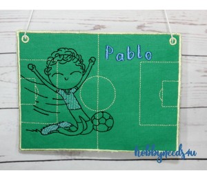 Stickdatei - Fußballfeld inkl. Türschild ITH